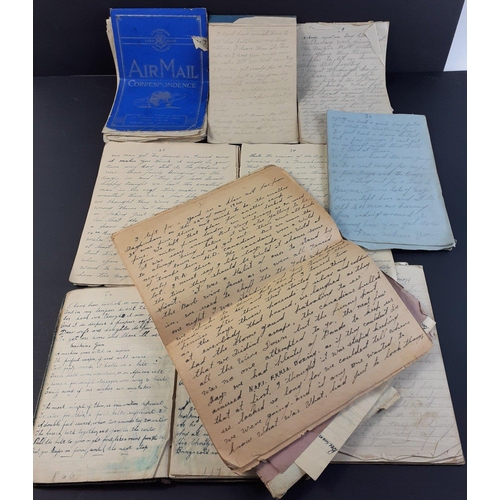 71 - Handwritten notes of military interest.  Appears to be mainly WWII interest mentions guns, moving up... 