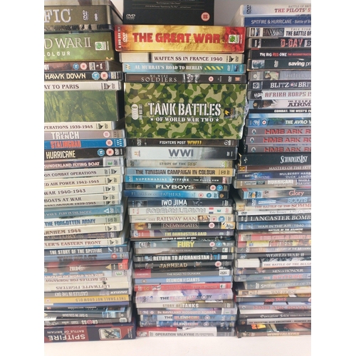 73A - A large collection of well stored DVDs - all of military interest to include boxed volumes, specific... 