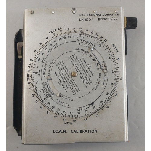 79 - WWII Era R.A.F. Mk III I.C.A.N. Navigational Computor Ref. No. 6B/180.  Appears to be in good order.... 