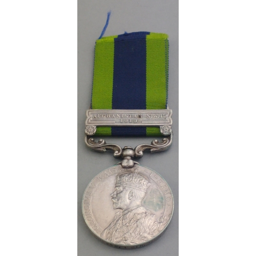 86 - GEORGE V India General Service medal with Afghanistan North West Frontier 1919, awarded to 3469 Sepo... 