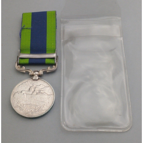 87 - GEORGE V India General Service medal with Waziristan 1919-21 clasp awarded to 1924 Sepoy Mallu Ram 2... 