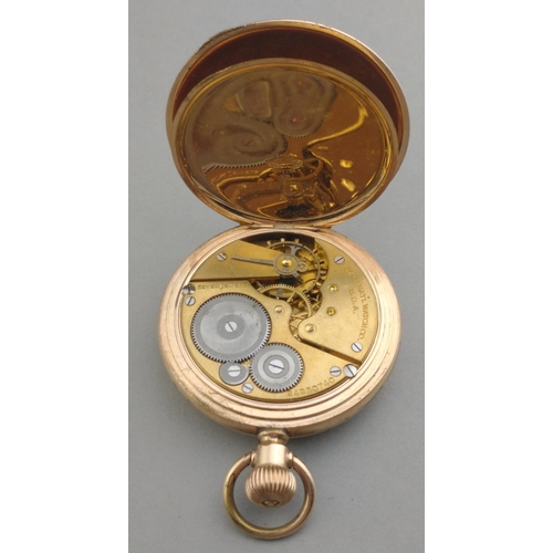 102 - A superb ELGIN Classic gold-plated pocket watch, serial no 24230740.  In lovely condition, winder is... 