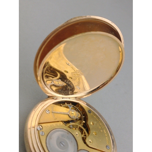 102 - A superb ELGIN Classic gold-plated pocket watch, serial no 24230740.  In lovely condition, winder is... 