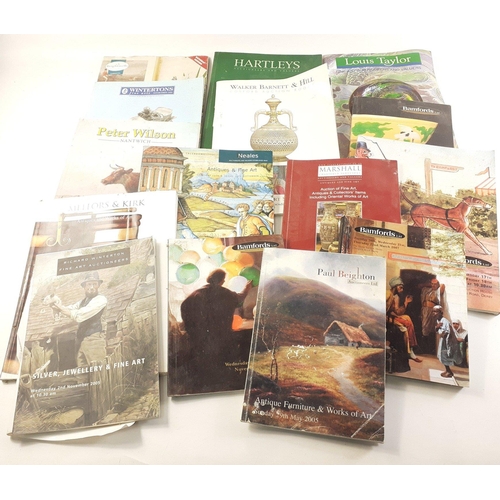 A collection of auction catalogues, many in full colour#99