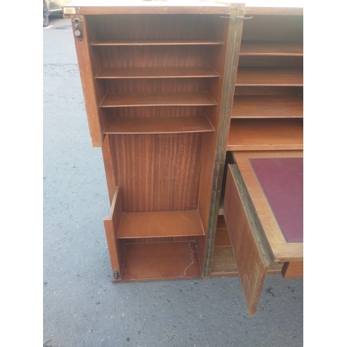 251 - Interesting mid century retro folding NEWCRAFT ''Home Office''.  An interesting piece some light wea... 