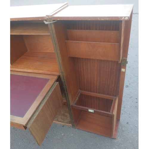 251 - Interesting mid century retro folding NEWCRAFT ''Home Office''.  An interesting piece some light wea... 