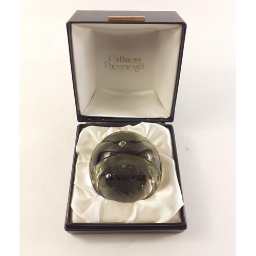 333 - CAITHNESS glass presentation paperweight in box.#333