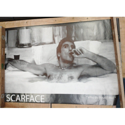 436 - Two large SCARFACE posters 150 x 100cm approx and one other#436