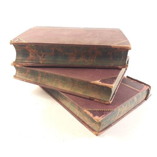 470 - A three volume PICTORIAL HISTORY OF SCOTLAND with cloth cover and leather spine with gilt lettering,... 