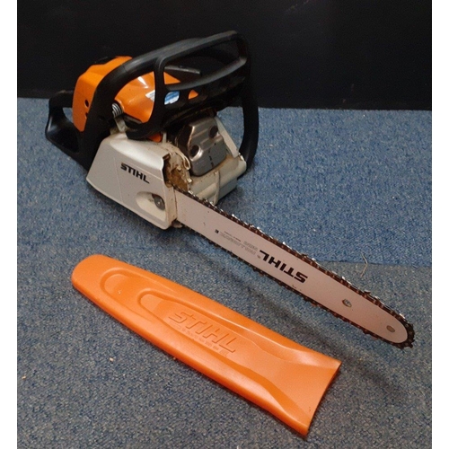 585 - A STIHL MS171 2 stroke petrol chainsaw. In good used condition. cost new £275!#585