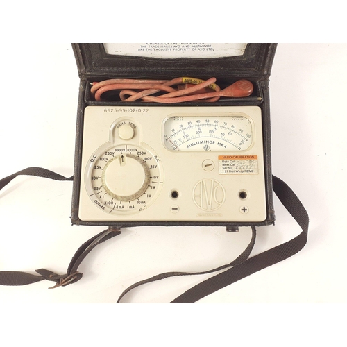 597 - AVO Multimeter Multiminor Model 5 in case with leads.#597