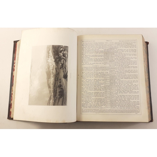 468 - A large example of the 1862 Self Interpreting Bible. 31cm x 25cm x 10cm. With illustration. Good con... 