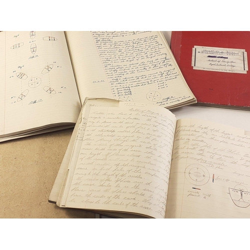 Merchant Navy interest. A small collection of eight notebooks with many ...
