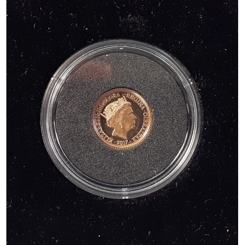 57 - A 2017 Gibraltar 2g quarter sovereign. Encapsulated in box.#58