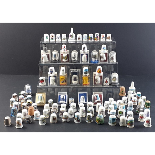 354 - A substantial collection of THIMBLES. Many souvenir place names, characters and much much more.  A w... 
