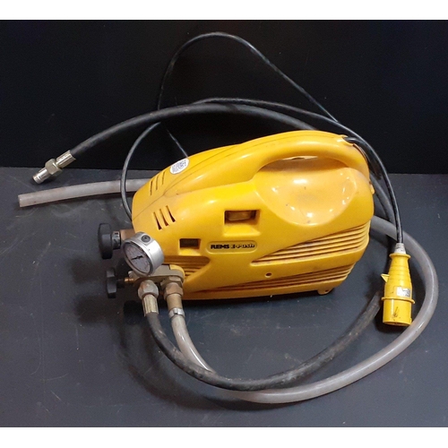 149 - A REMS E-Push electric pressure tester in good used working condition.#195