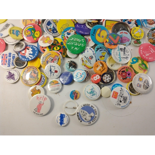 166 - A large collection of pin badges#212