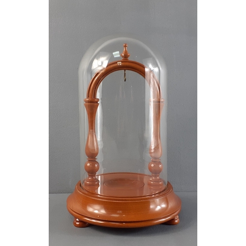 174 - A useful desk top domed display case.  Handy for pocket watch etc.  22cm tall approx.#220