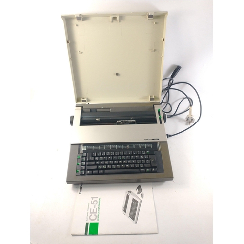 178 - BROTHER CE51 electric typewriter in case.#224