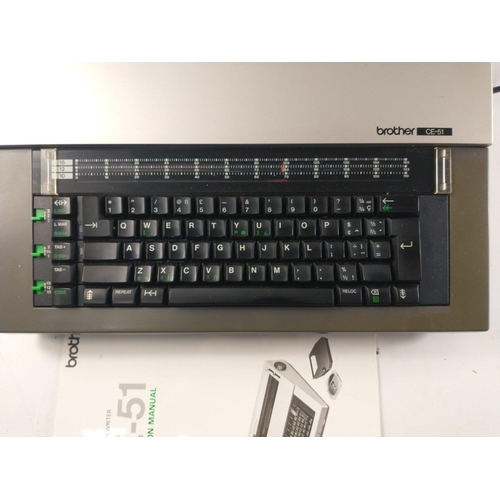 178 - BROTHER CE51 electric typewriter in case.#224