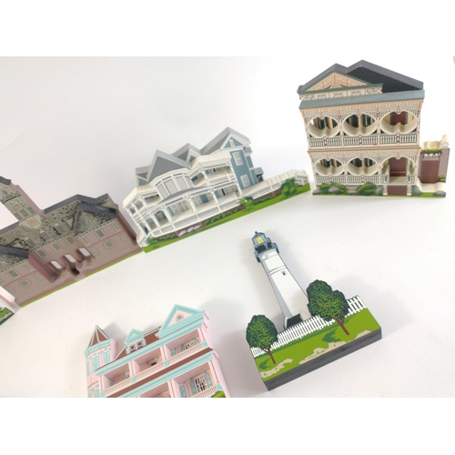 179 - A collection of SHEIL'S houses to include Key West lighthouse, Asendorf House Savannah Georgia, John... 