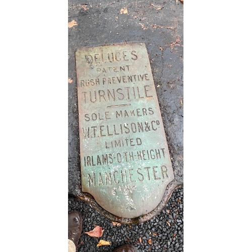 186 - IDEAL GARDEN BAR - ORIGINAL SALVAGED HAMPDEN TURNSTILE - one of a pair - rescued from demolition wor... 