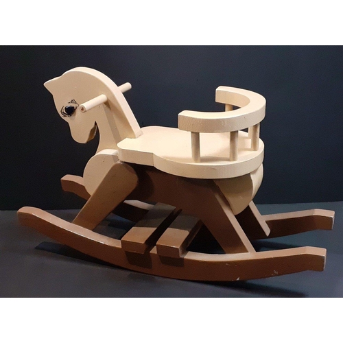 190 - A CUTE homemade child's ROCKING HORSE - dimension 76cm width approx#236