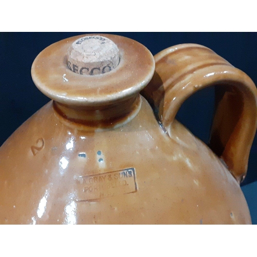 218A - Stoneware flagon standing 44cm tall and 20cm wide approx with Grays & Sons Portobello stamp. A g... 