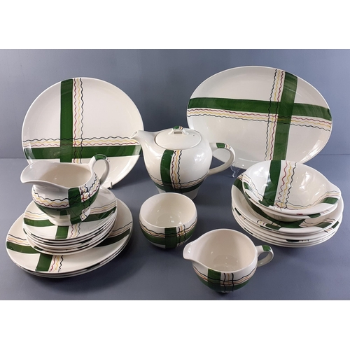 245 - ROYAL VICTORIA WADE pottery part set including a  large serving dish 22 pcs in total#295