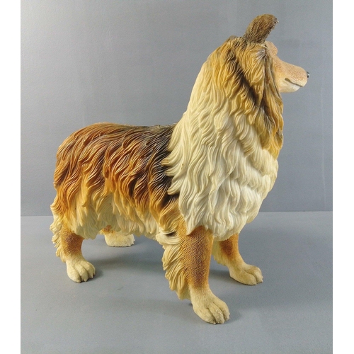 276 - A SUBSTANTIAL ROUGH COLLIE model - 24cm height x 24cm length approx#326