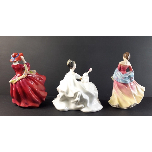 289 - Three ROYAL DOULTON ladies to include Top O' The Hill (HN1834), SUMMER ASCENT (HN3955) and MY LOVE (... 
