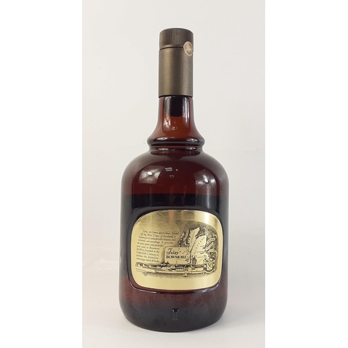104A - Scarce BOWMORE 12 years single Malt in 1980s 1L dumpy style bottle. Sealed.#105