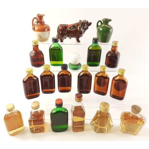 106 - A collection of whisky miniatures to include ROBBIE BURNS, SCOTCH NO 10, KING OF SCOTS, EATON'S SPEC... 