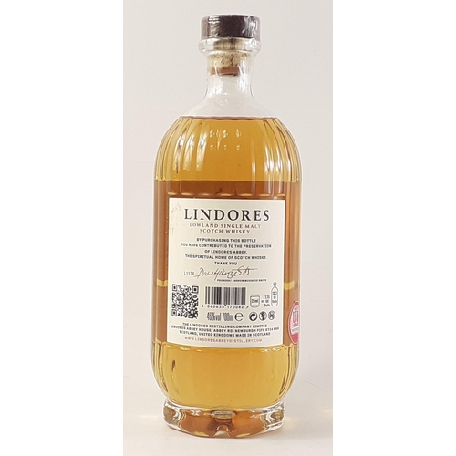17 - LINDORES Lowland Single Malt Scotch Whisky. MCDXCIV 700ml sealed bottle.#17