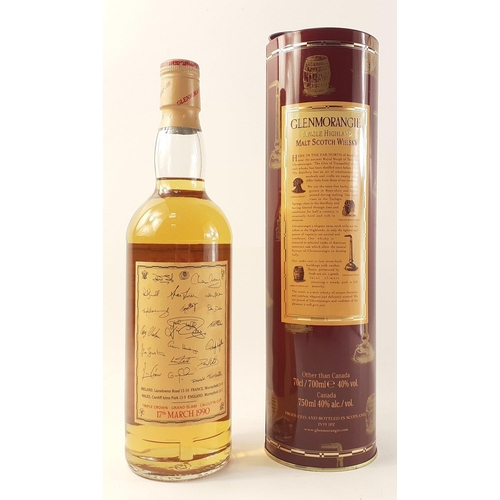 2 - A 75cl bottle of GRAND SLAM DRAM (17th March 1990)  GLENMORANGIE 10 year old Highland single malt in... 