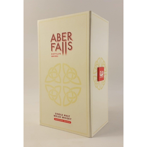 24 - An ABER FALL inaugural release 70cl bottle of Distyllfa Whisgi WELSH single malt whisky, limited edi... 