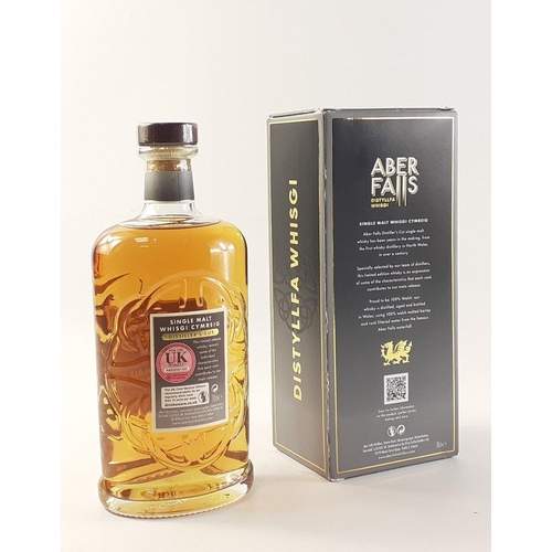 25 - A distiller's cut 70cl. bottle of ABER FALLS single malt whisky Whisgi Cymreig.  Cask type Orange, s... 