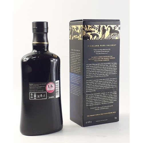 30 - A boxed 700ml bottle of HIGHLAND PARK VALKNUT single malt whisky in partnership with JIM LYNGVILD, s... 