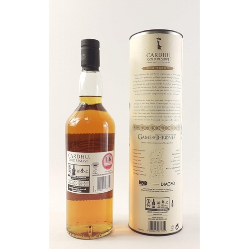 36 - CARDHU GOLD RESERVE - Game of Thrones Limited Edition - House Targaryen Fire & Blood, single mal... 