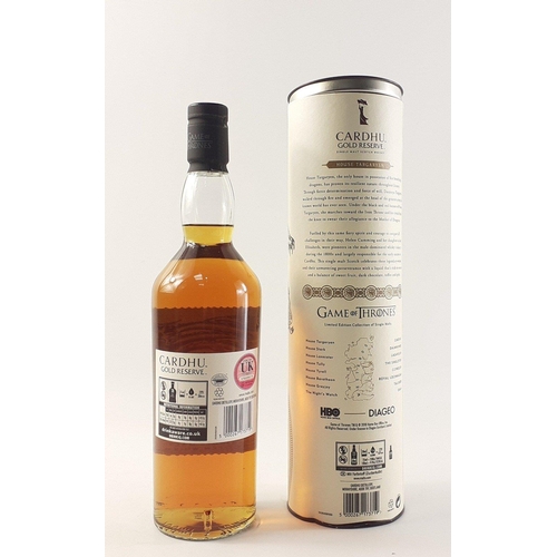 37 - CARDHU GOLD RESERVE - Game of Thrones Limited Edition - House Targaryen Fire & Blood, single mal... 