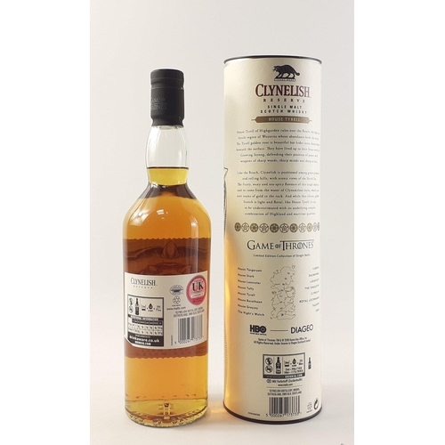 40 - CLYNELISH RESERVE - Game of Thrones Limited Edition - House Tyrell Growing Strong - single malt Scot... 