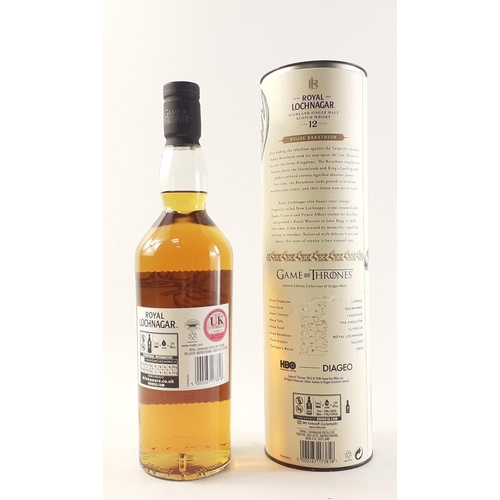 41 - ROYAL LOCHNAGAR - Game of Thrones Limited Edition - House Baratheon Ours is the Fury - Highland sing... 