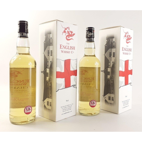 46 - THE ENGLISH WHISKY Co - 2 x70cl bottles of Chapter 3  English single malt spirit#46