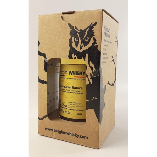 52 - BELGIAN OWL. Belgian Single Malt Whisky. 36 months 50cl bottle in box.#52