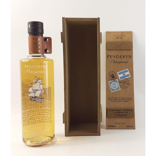 62 - PENDERYN Icons of Wales No. 11 PATAGONIA. Single Malt Welsh Whisky.  70cl in box.#62