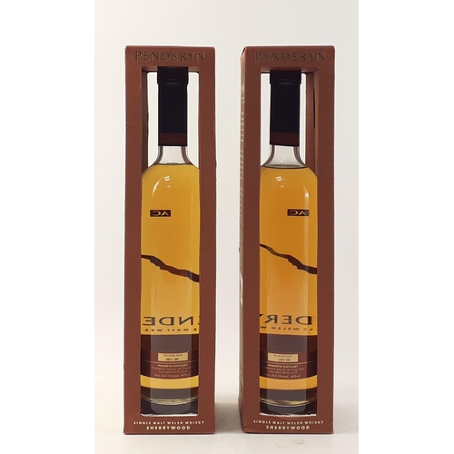 77 - Two bottle of PENDERYN Single Malt Welsh Whisky SHERRYWOOD 2 x 70cl in boxes#77