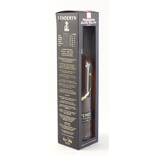 79 - PENDERYN 2019 GRAND SLAM Portwood Single Malt Welsh Whisky. 70cm in box.#79