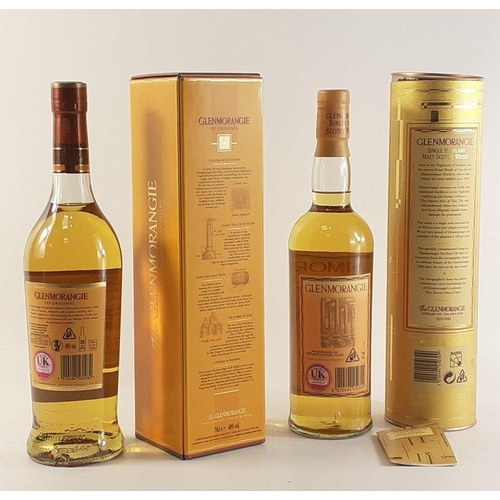 90 - Two boxed 70cl bottles of GLENMORANGIE single Highland malt Scotch whisky.#90