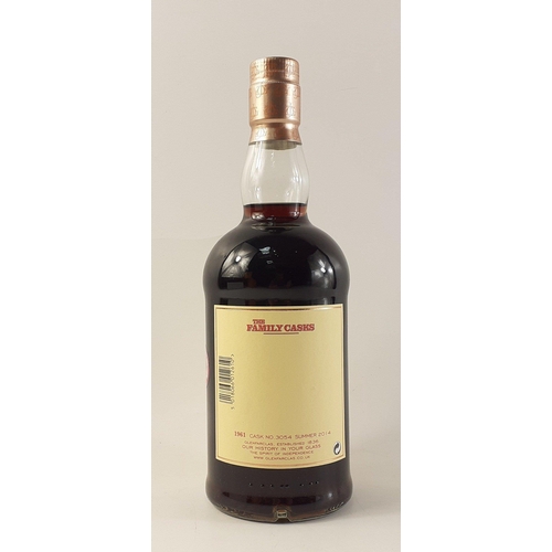 96 - INVESTMENT GLENFARCLAS 1961 x 700ml bottle - The Family Casks - Cask No 3054 type Sherry Hogshead - ... 