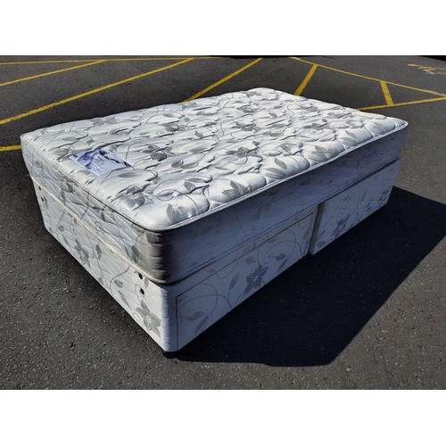 157 - Double divan bed by MYERS#42